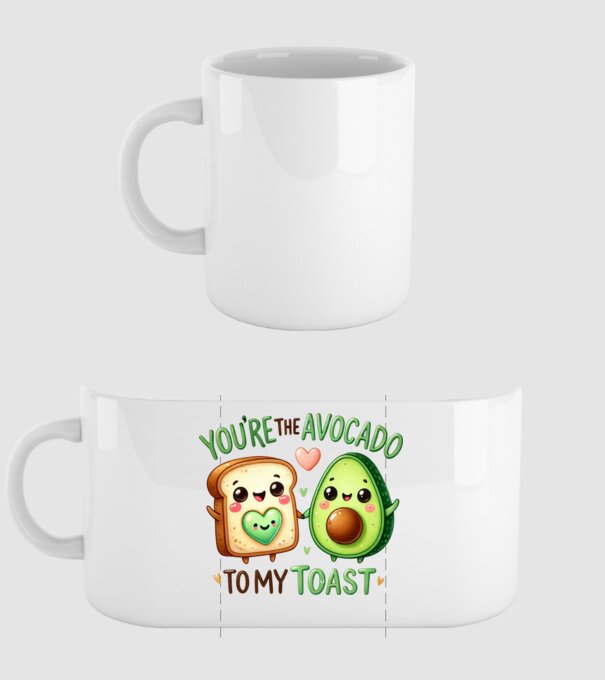 You are the avocado to my toast minta fehér pólón