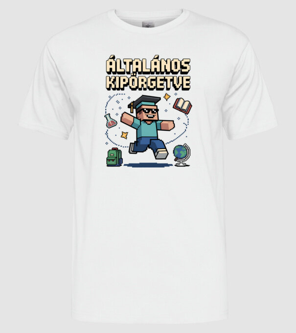 Általános kipörgetve minta fehér pólón