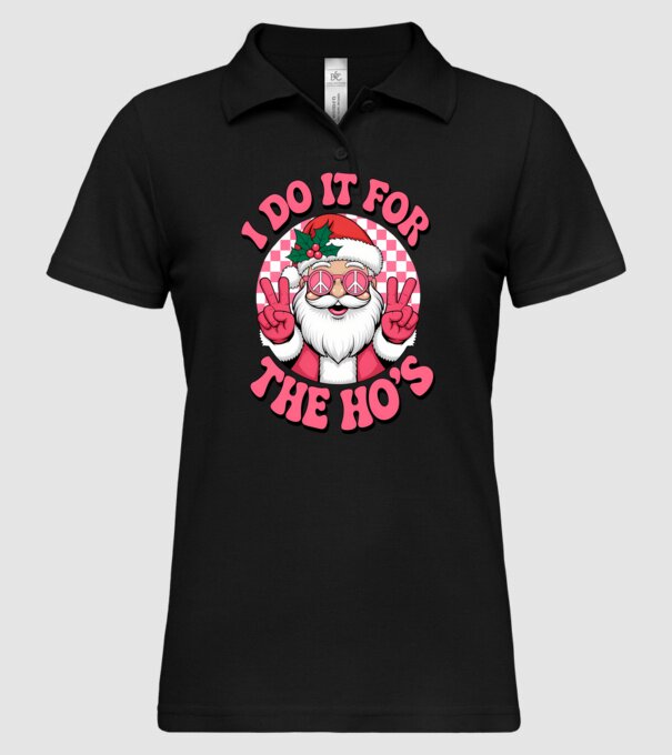I do it for the HO's  minta fekete pólón