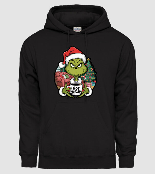 Not Today Grinch minta fekete pólón