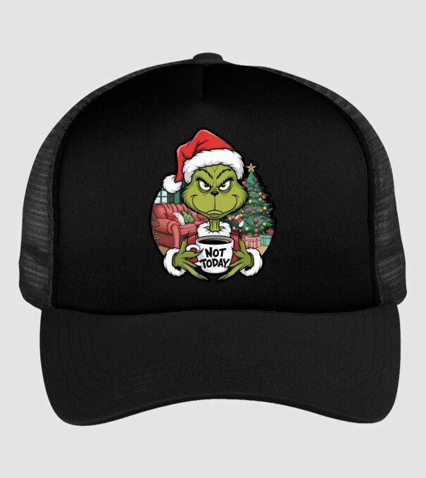 Not Today Grinch minta fekete pólón