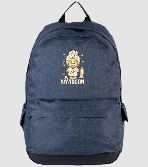 Nyasgem minta farmerkék pólón