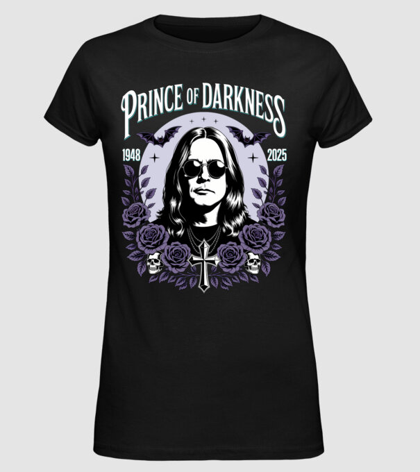 Prince of Darkness minta fekete pólón