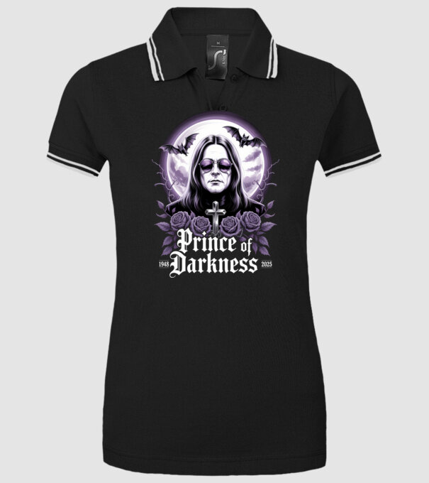 Prince of Darkness minta fekete pólón