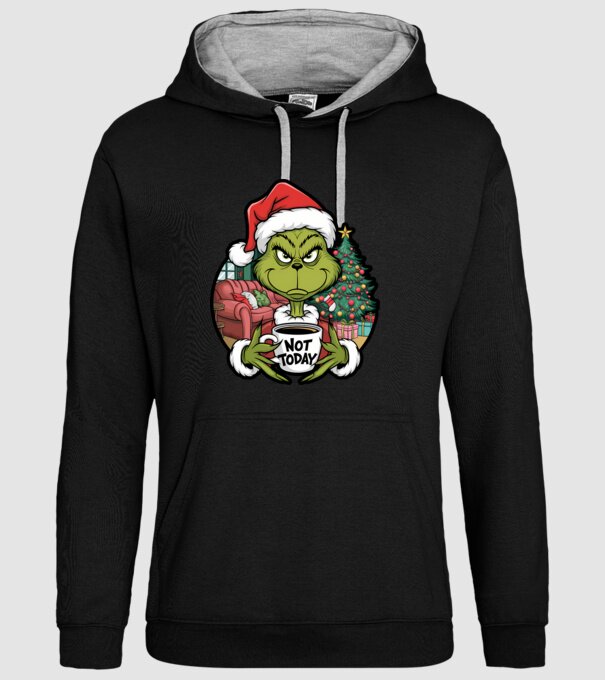 Not Today Grinch minta fekete pólón