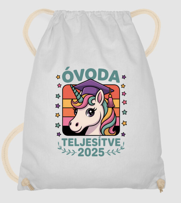 Óvoda teljesítve minta fehér pólón