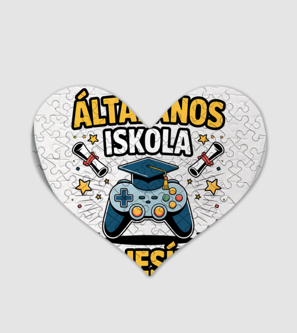 Általános iskola teljesítve minta fehér pólón