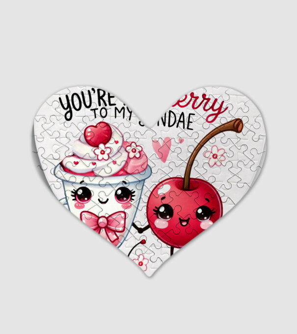 You are the cherry to my sundae minta fehér pólón