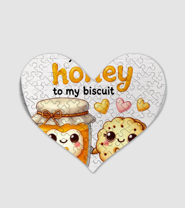 You are the honey to my biscuit minta fehér pólón