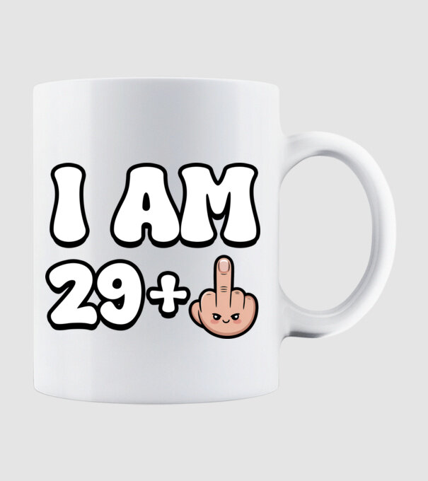 I am 29+1 minta fehér pólón