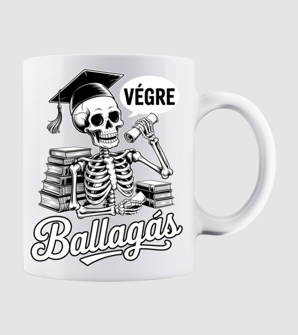 Végre ballagás minta fehér pólón