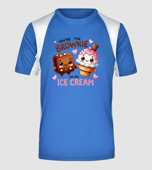 You are the brownie to my ice cream minta királykék pólón