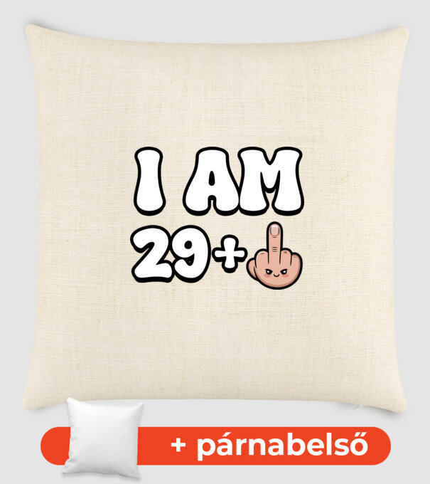 I am 29+1 minta homokszín pólón