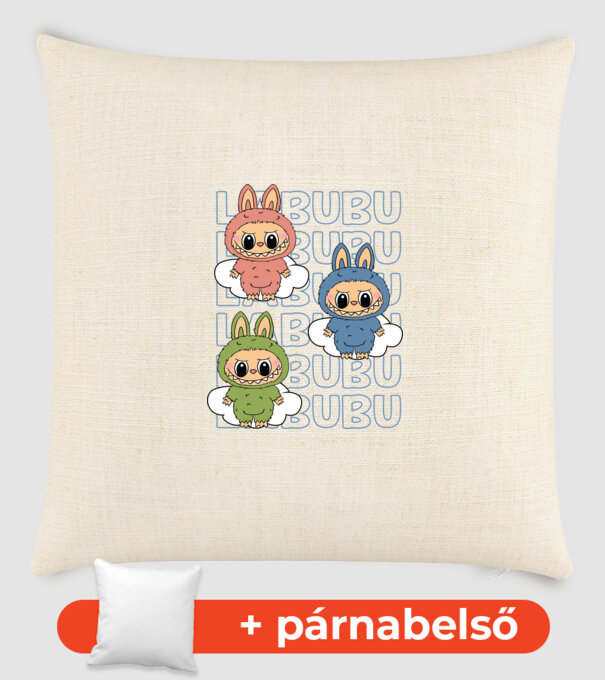 LABUBU minta homokszín pólón