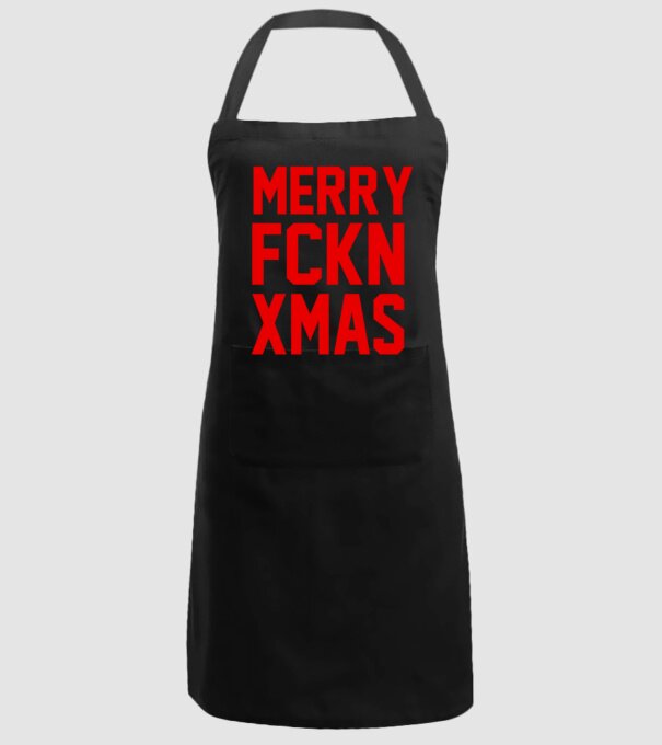 Fckn Xmas minta fekete pólón