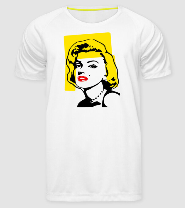 Marilyn Monroe - Y0 minta fehér pólón