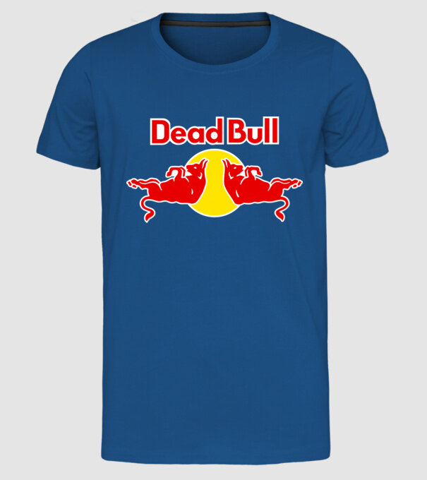 Dead Bull v2 - Y0 minta királykék pólón