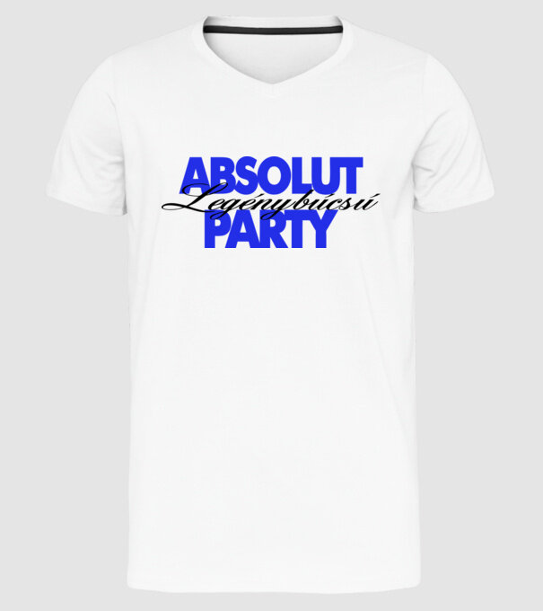 Absolut Legénybúcsú - LBP minta fehér pólón
