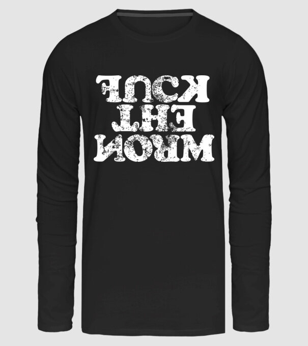 F*CK the Norm - Y0 minta fekete pólón