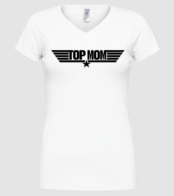 Top Mom - RC minta fehér pólón