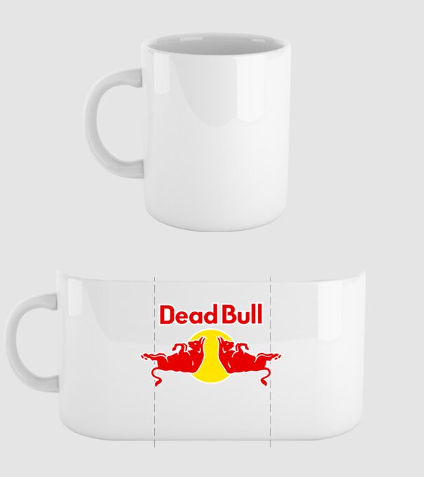 Dead Bull v2 - Y0 minta fehér pólón