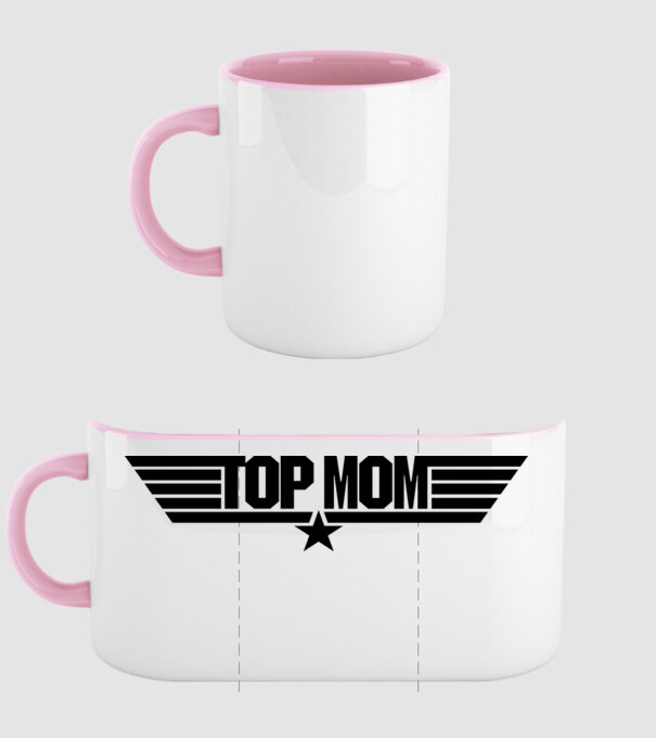 Top Mom - RC minta világos rózsaszín pólón