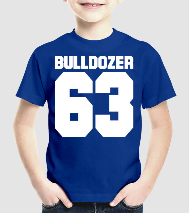 Bulldozer 63 v2 - Y0 minta királykék pólón