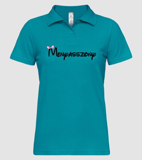 Menyasszony - LBP minta türkiz pólón