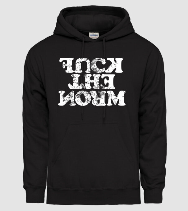 F*CK the Norm - Y0 minta fekete pólón