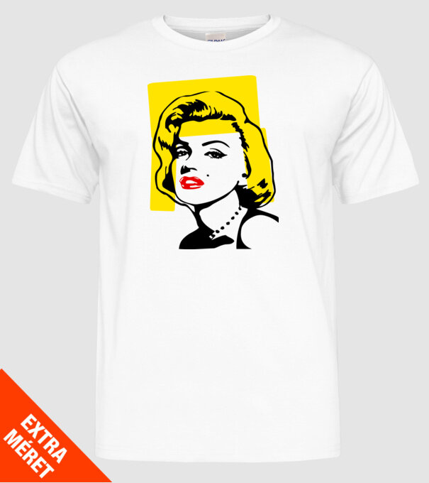 Marilyn Monroe - Y0 minta fehér pólón