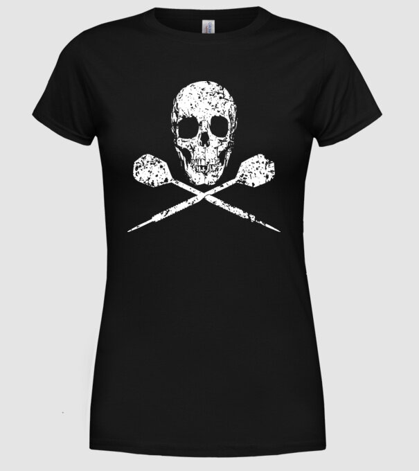 TDS Jolly Roger - TDS minta fekete pólón
