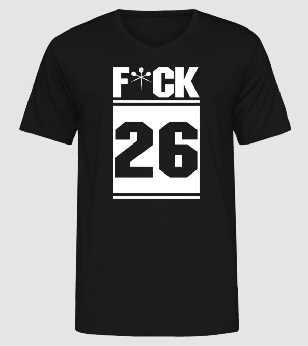 F*CK 26 - TDS minta fekete pólón