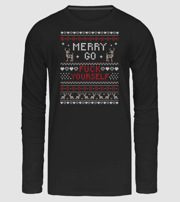 Merry Go Fuck Yourself minta fekete pólón