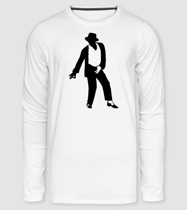 Michael Jackson minta fehér pólón