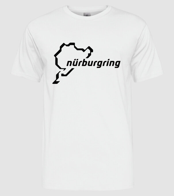 Nürburgring minta fehér pólón