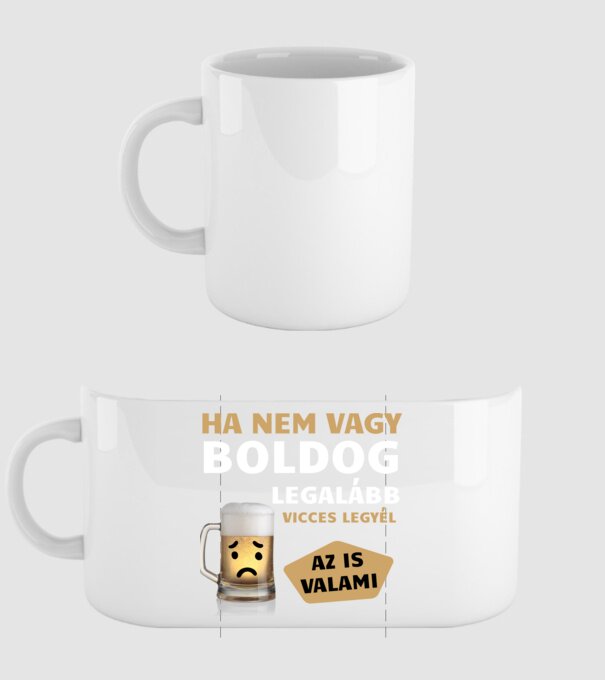 Vicces minta fehér pólón