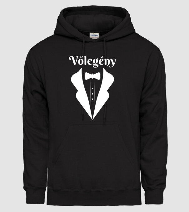 Vőlegény minta fekete pólón