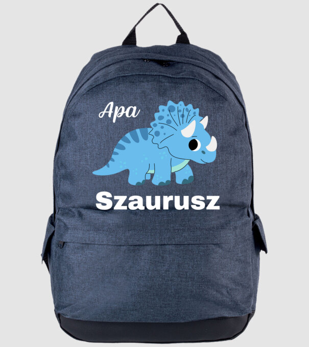 Apa szaurusz minta farmerkék pólón