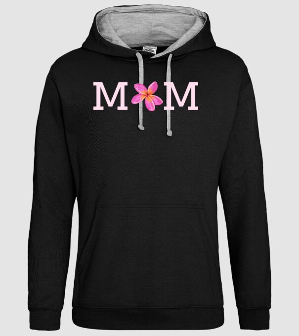 Mom minta fekete pólón