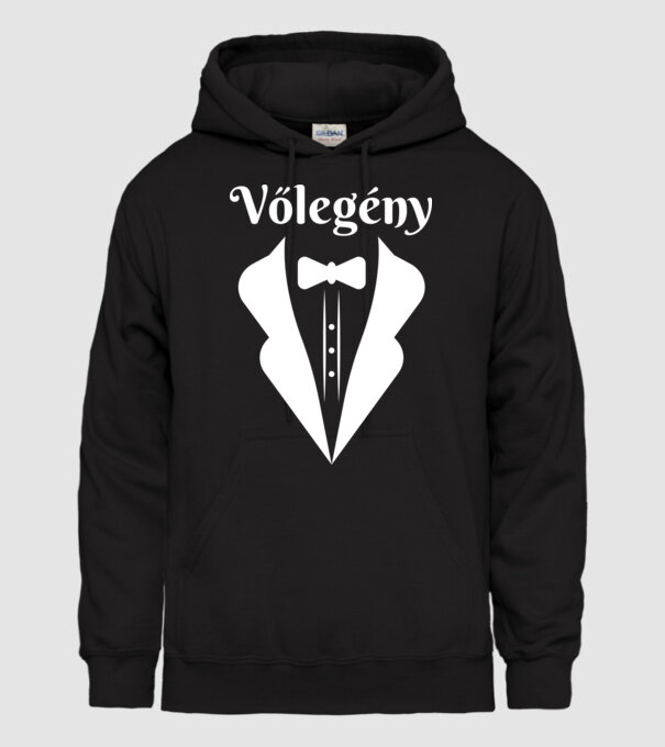 Vőlegény minta fekete pólón
