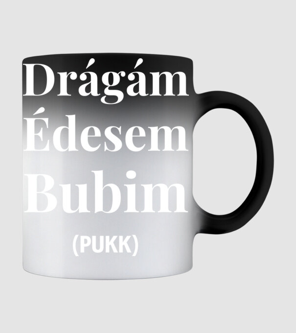 Édesem minta fekete pólón