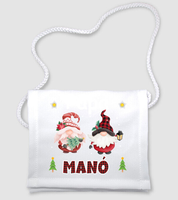 Papa manó minta fehér pólón