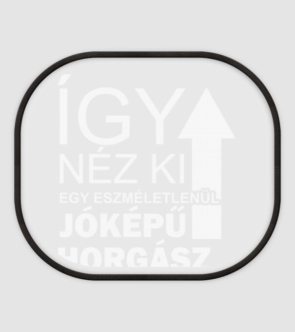 Így néz ki egy eszméletlenül jóképű horgász minta fehér pólón