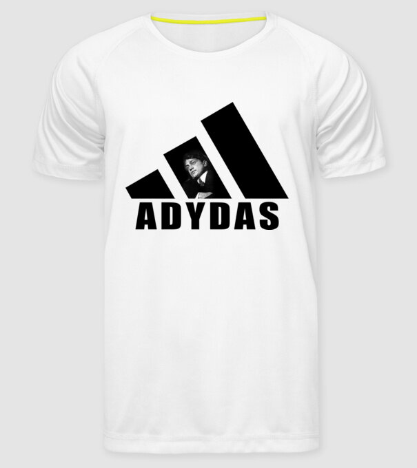 Adydas minta fehér pólón