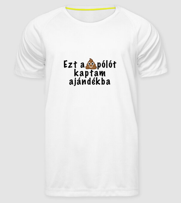 Ezt a pólót kaptam ajándékba minta fehér pólón
