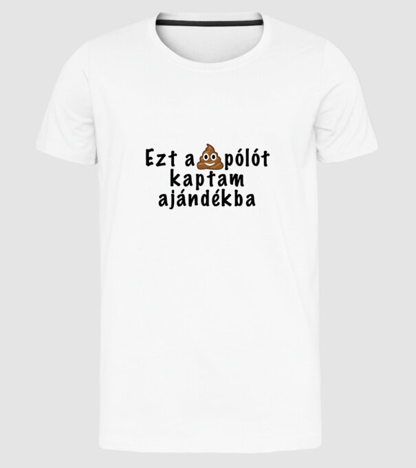 Ezt a pólót kaptam ajándékba minta fehér pólón