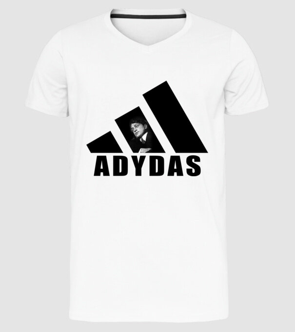 Adydas minta fehér pólón