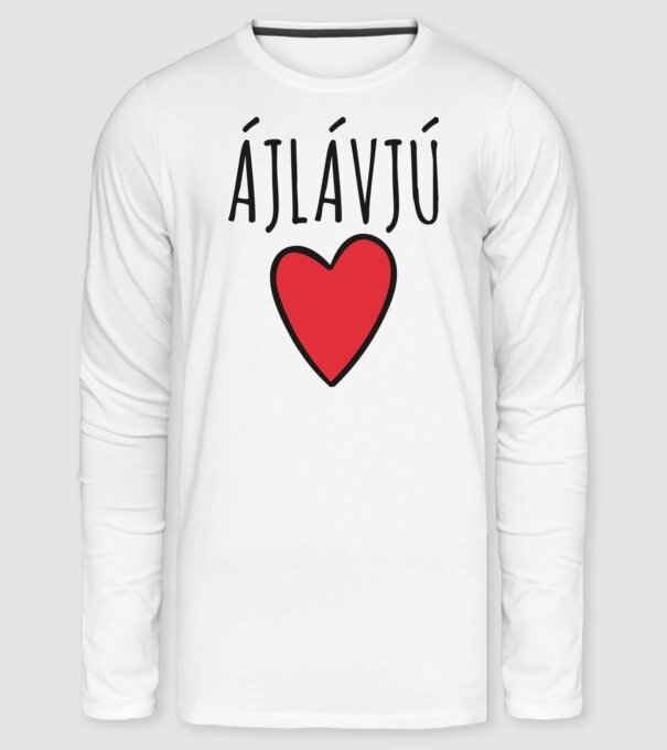 Ájlávjú minta fehér pólón