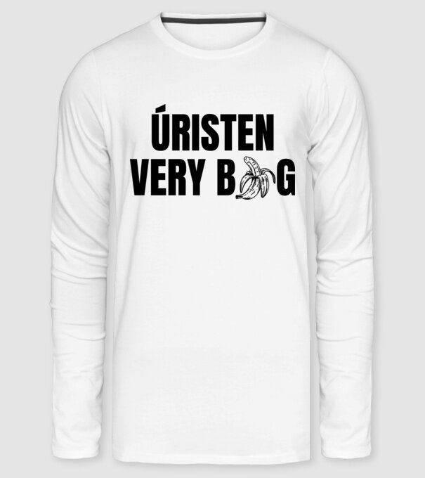 Úristen very big vicces minta fehér pólón