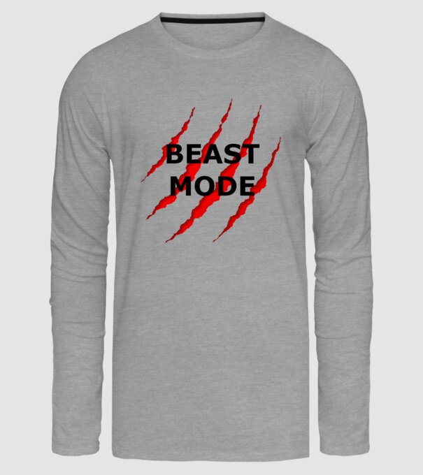 Beast Mode minta szürke pólón